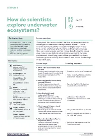 How Do Scientists Explore Underwater Ecosystems?