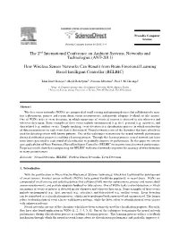 The 2Nd International Conference on Ambient Systems, Networks and Technologies (ANT-2011)