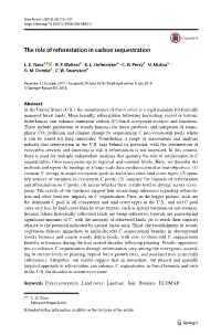 The Role of Reforestation in Carbon Sequestration