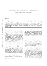 Vulnerability of Blockchain Technologies to Quantum Attacks
