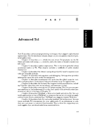 Advanced Tcl E D
