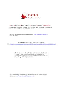 Extractive Distillation: Recent Advances in Operation Strategies