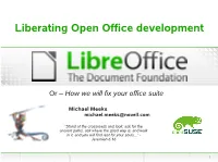 The Document Foundation and Libreoffice Presentation