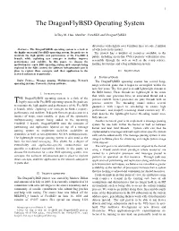 The Dragonflybsd Operating System