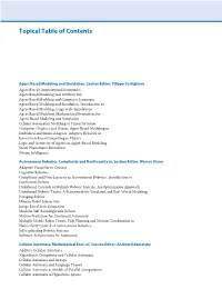 Topical Table of Contents