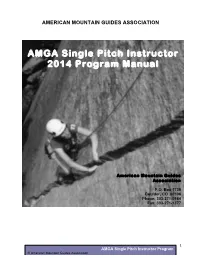 2014 AMGA SPI Manual