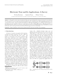 Electronic Nose and Its Applications: a Survey