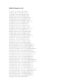 KESS V2 Support Car List