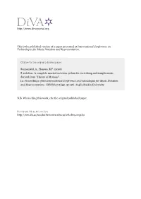 S-Notation: a Complete Musical Notation System for Scratching and Sample Music Derived from "Theory of Motions"