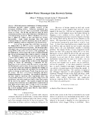Shallow-Water Messenger-Line Recovery System