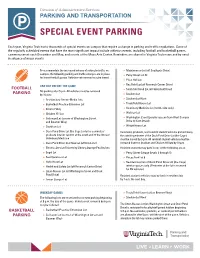 Special Event Parking