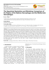 The Sepulchral Symbolism and Workshop Comparison of the Raptus of the Sabines Sarcophagus and the Metilia Acte Sarcophagus