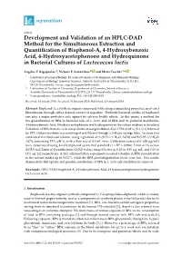 Development and Validation of an HPLC-DAD Method for The