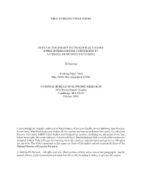 Does Factor-Biased Technological Change Stifle International Covergence? Evidence from Manufacturing