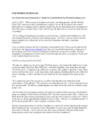FOR IMMEDIATE RELEASE Fan-Based