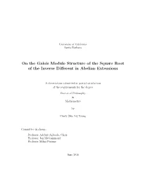 On the Galois Module Structure of the Square Root of the Inverse Different