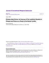 An Overview of the Landmine Situation in Ethiopia and Eritrea As a Result of the Border Conflict