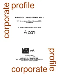 Alcan’S Business Structure
