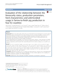 Evaluation of the Relationship Between the Biosecurity Status, Production