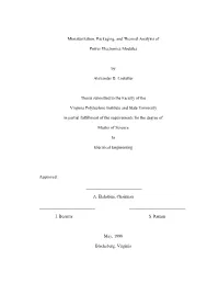 Miniaturization, Packaging, and Thermal Analysis of Power Electronics Modules