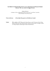 The Hunt for the Relationship Between Core Competencies and Financial Market Returns: the Case of the US Apparel Sector