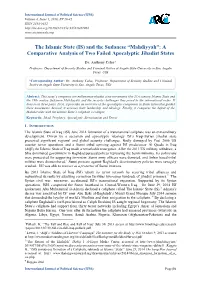 The Islamic State (IS) and the Sudanese “Mahdiyyah”: a Comparative Analysis of Two Failed Apocalyptic Jihadist States