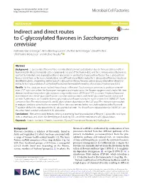 Indirect and Direct Routes to C-Glycosylated Flavones In