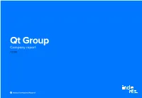 Qt Group Yhtiöraportti 2019