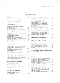 Table of Contents