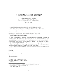The Fontawesome5 Package∗
