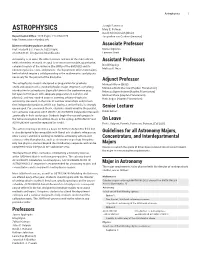 Astrophysics 1