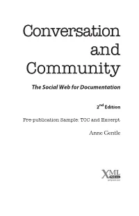 Conversation and Community