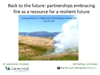 Partnerships Embracing Fire As a Resource for a Resilient Future
