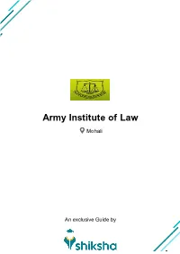 Army Institute of Law