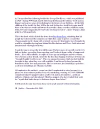As I Transcribed the Following Booklet by George Pitt-Rivers