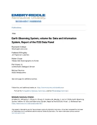 Earth Observing System, Volume Iia: Data and Information System, Report of the EOS Data Panel