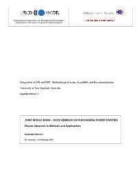 Integration of CPI and PPP: Methodological Issues, Feasibility and Recommendations