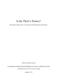 Is the Thief a Trustee?