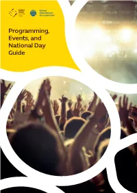 Programming, Events, and National Day Guide