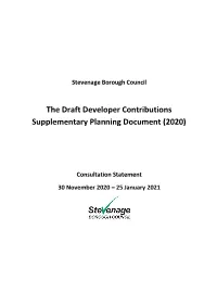 The Draft Developer Contributions Supplementary Planning Document (2020)