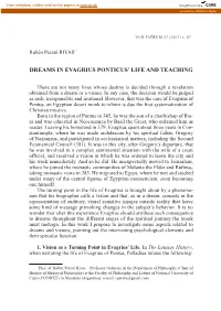 Dreams in Evagrius Ponticus' Life and Teaching