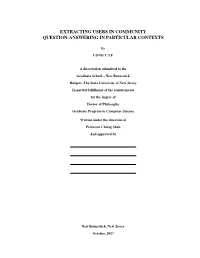 Extracting Users in Community Question-Answering in Particular Contexts