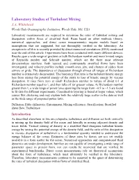 Laboratory Studies of Turbulent Mixing J.A