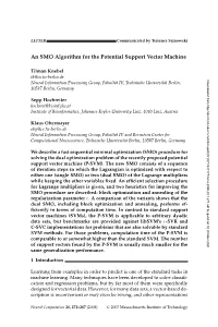 An SMO Algorithm for the Potential Support Vector Machine