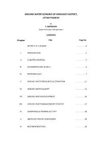 Basic Data Report of Kaliandi- Vihar Exploratory Tube