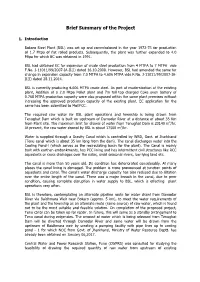 Brief Summary of the Project
