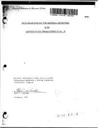 Evaluation Rpt of Mineral Potential