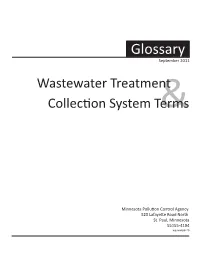 Glossary: Wastewater Treatment and Collection System Terms