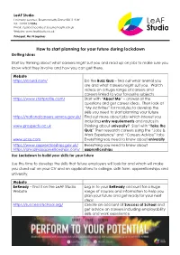 How to Start Planning for Your Future During Lockdown Getting Ideas