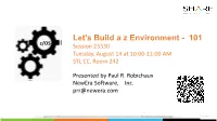 Let's Build a Z Environment